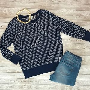 CALSON Navy and Cream light weight sweater size XL